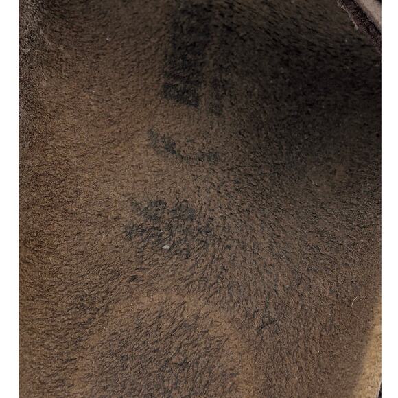 Birkenstock Arizona Birkibuc Double Strap Sandals Kids Mocha Brown Size US3 EU34 - Picture 8 of 11